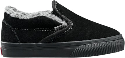 (Infant) Vans Classic Slip-On 'Sherpa - Black' VN0A32QJQQI (Infant) Vans Classic Slip-On 'Sherpa - Black' VN0A32QJQQI