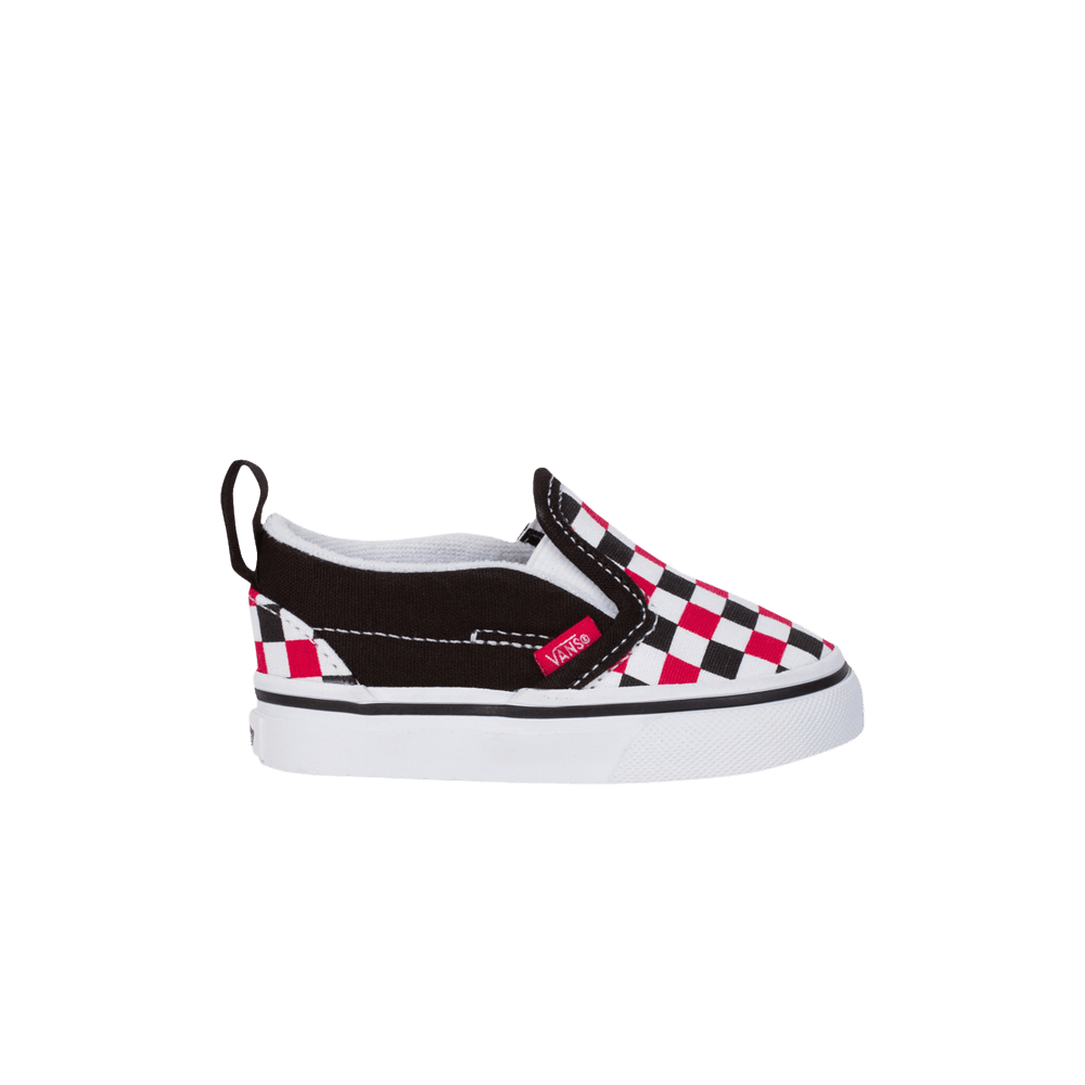 (Infant) Vans Classic Slip-On V 'Checkerboard - Racing Red' VN0A3488T4T