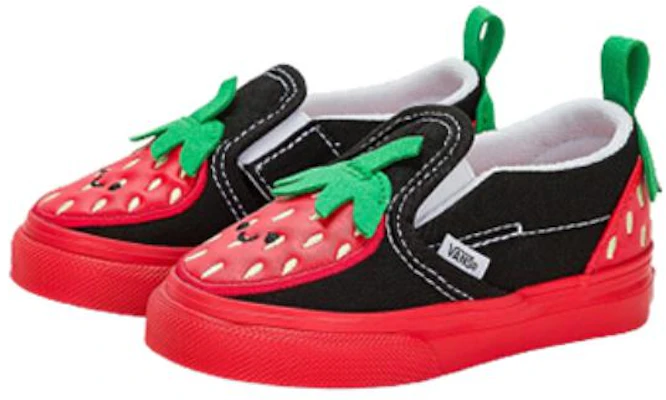 (TD) Vans Slip-On Velcro 'Hitam Merah' VN0005WHREB Order (TD) Vans Slip-On Velcro 'Hitam Merah' VN0005WHREB