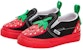 (TD) Vans Slip-On Velcro 'Hitam Merah' VN0005WHREB