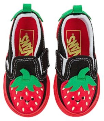 (Toddler) Vans Slip-On Velcro 'Black Red' VN0005WHREB Lookbook (Toddler) Vans Slip-On Velcro 'Black Red' VN0005WHREB