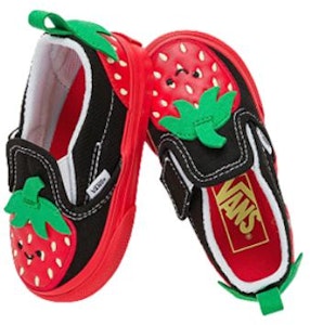 (TD) Vans Slip-On con Velcro 'Negro Rojo' VN0005WHREB Shop (TD) Vans Slip-On con Velcro 'Negro Rojo' VN0005WHREB