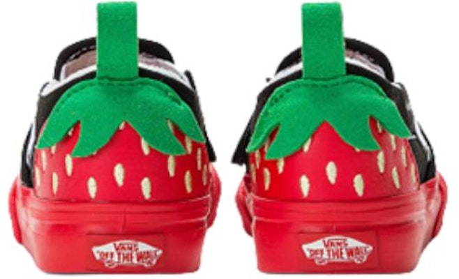 (Toddler) Vans Slip-On Velcro 'Black Red' VN0005WHREB Purchase (Toddler) Vans Slip-On Velcro 'Black Red' VN0005WHREB