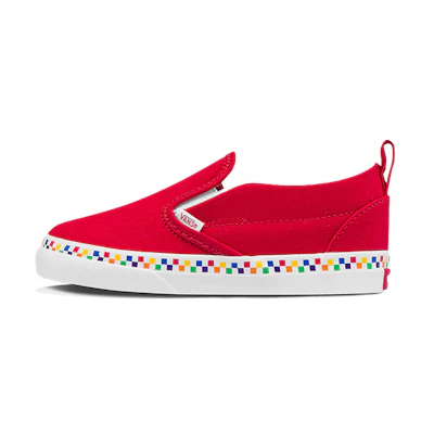 (TD) Vans Slip-On Slip-on Sneakers Red 'Red White'