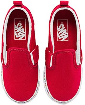 (TD) Vans Slip-On Sneakers Merah 'Red White' VN000UBSABT Lookbook (TD) Vans Slip-On Sneakers Merah 'Red White' VN000UBSABT