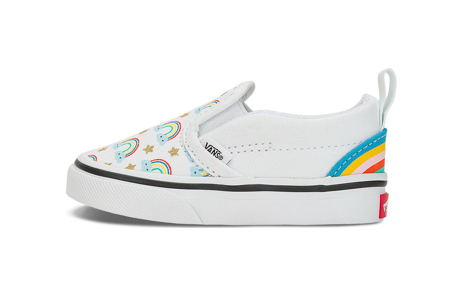 (Toddler) Vans Slip-On Hook and Loop 'Rad Rainbow' VN0A3488AHP