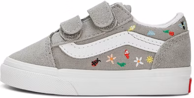 (Toddler) Vans Old Skool V Garden Party 'Grey' VN0A4VJJKAQ (Toddler) Vans Old Skool V Garden Party 'Grey' VN0A4VJJKAQ