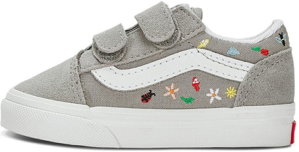 (TD) Vans Old Skool V Garden Party 'Abu-abu' VN0A4VJJKAQ Buy (TD) Vans Old Skool V Garden Party 'Abu-abu' VN0A4VJJKAQ