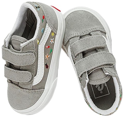 (Toddler) Vans Old Skool V Garden Party 'Grey' VN0A4VJJKAQ Shop (Toddler) Vans Old Skool V Garden Party 'Grey' VN0A4VJJKAQ