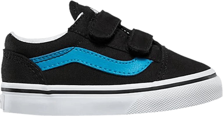 (嬰兒) Vans Old Skool V '黑色鮮藍色' VN0A344K3M8 Buy (嬰兒) Vans Old Skool V '黑色鮮藍色' VN0A344K3M8