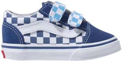 (Infant) Vans Old Skool V 'Checkerboard Bonnie Blue' VN0A344KVDX (Infant) Vans Old Skool V 'Checkerboard Bonnie Blue' VN0A344KVDX