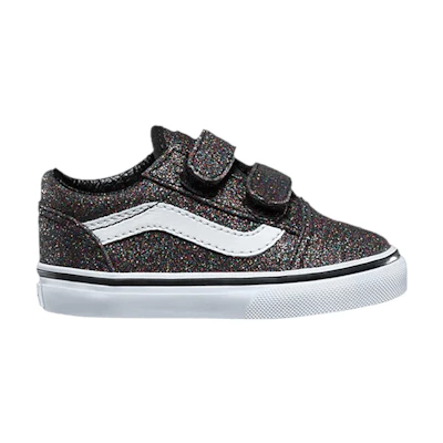 (Infant) Vans Old Skool V 'Glitter - Rainbow Black'