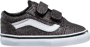 (Infant) Vans Old Skool V 'Glitter - Rainbow Black' VN0A344KQ7E (Infant) Vans Old Skool V 'Glitter - Rainbow Black' VN0A344KQ7E