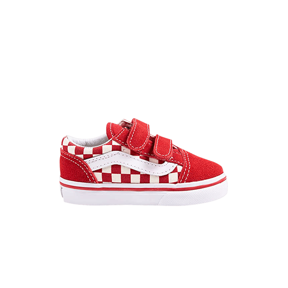 (Infant) Vans Old Skool V 'Primary Check - Racing Red' VN0A38JNP0T