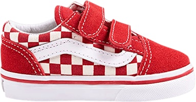 (Infant) Vans Old Skool V 'Primary Check - Racing Red' VN0A38JNP0T (Infant) Vans Old Skool V 'Primary Check - Racing Red' VN0A38JNP0T