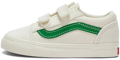 Vans Old Skool V Retro Low Tops Skateboarding Shoes White Green VN000D3YRFX Vans Old Skool V Retro Low Tops Skateboarding Shoes White Green VN000D3YRFX