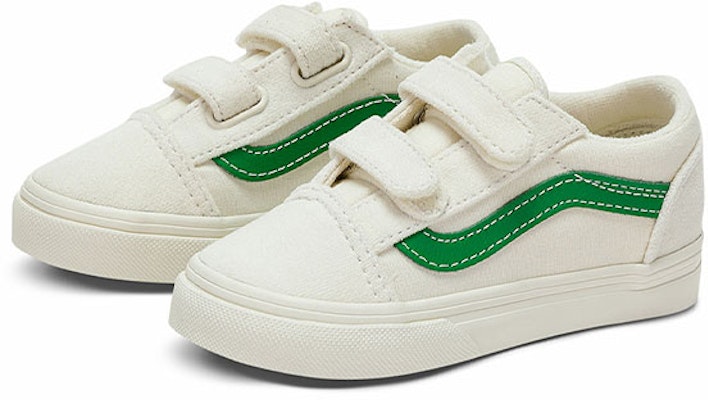 Vans Old Skool V Retro Low Tops Skateboarding Shoes White Green VN000D3YRFX Order Vans Old Skool V Retro Low Tops Skateboarding Shoes White Green VN000D3YRFX