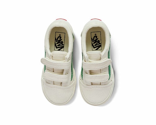 Vans Old Skool V Retro Low Tops Skateboarding Shoes White Green VN000D3YRFX Lookbook Vans Old Skool V Retro Low Tops Skateboarding Shoes White Green VN000D3YRFX