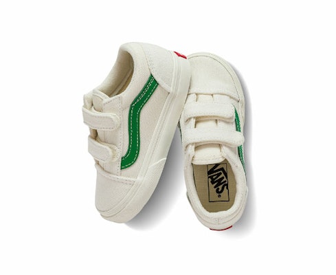 Vans Old Skool V Retro Low Tops Skateboarding Shoes White Green VN000D3YRFX Shop Vans Old Skool V Retro Low Tops Skateboarding Shoes White Green VN000D3YRFX