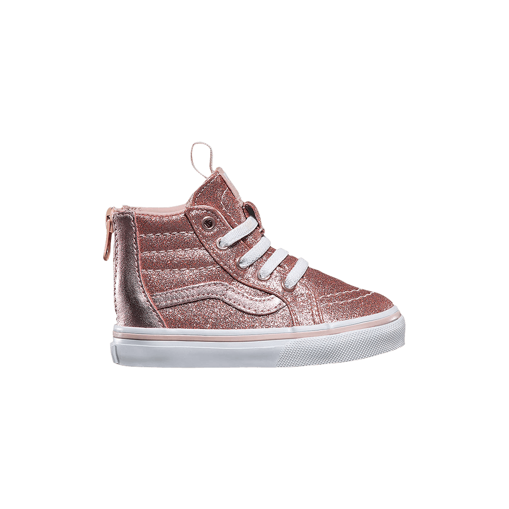 (Infant) Vans Sk8-Hi Zip 'Glitter Metallic Blush' VN0A32R3QMN