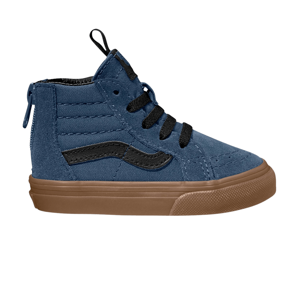 (Infant) Vans Sk8-Hi Zip 'Gum Outsole - Dark Denim' VN0A32R3U4C