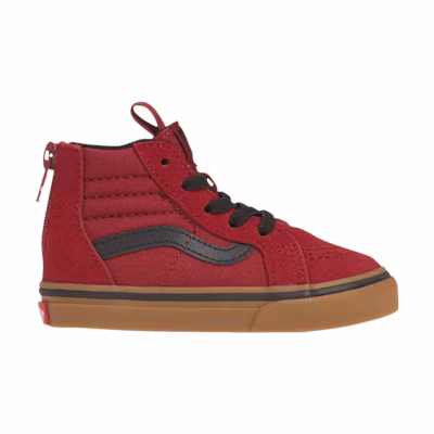 (Infant) Vans Sk8-Hi Zip 'Gumsole - Biking Red'