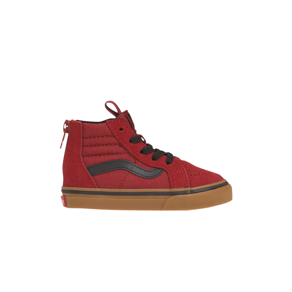 (Infant) Vans Sk8-Hi Zip 'Gumsole - Biking Red' VN0A4BV1V3Q