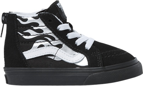 (TD) 반스 스케이트하이 집 메탈릭 플레임 (블랙/실버) VN000XG57US Buy (TD) 반스 스케이트하이 집 메탈릭 플레임 (블랙/실버) VN000XG57US