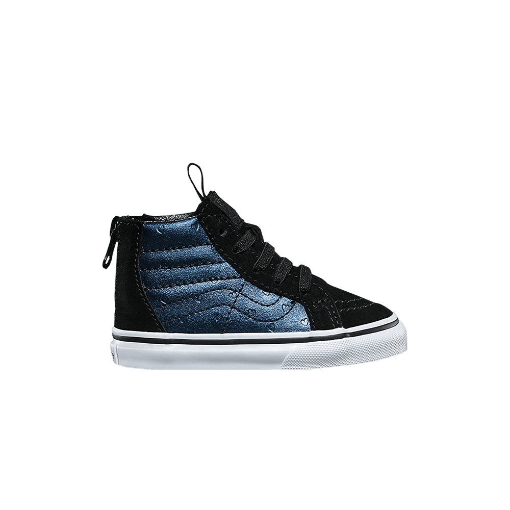 (Infant) Vans Sk8-Hi Zip 'Metallic Hearts' VN0A32R3Q7R