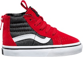 (Infant) Vans Sk8-Hi Zip 'Racing Red Black Denim' VN0A32R3Q6W (Infant) Vans Sk8-Hi Zip 'Racing Red Black Denim' VN0A32R3Q6W