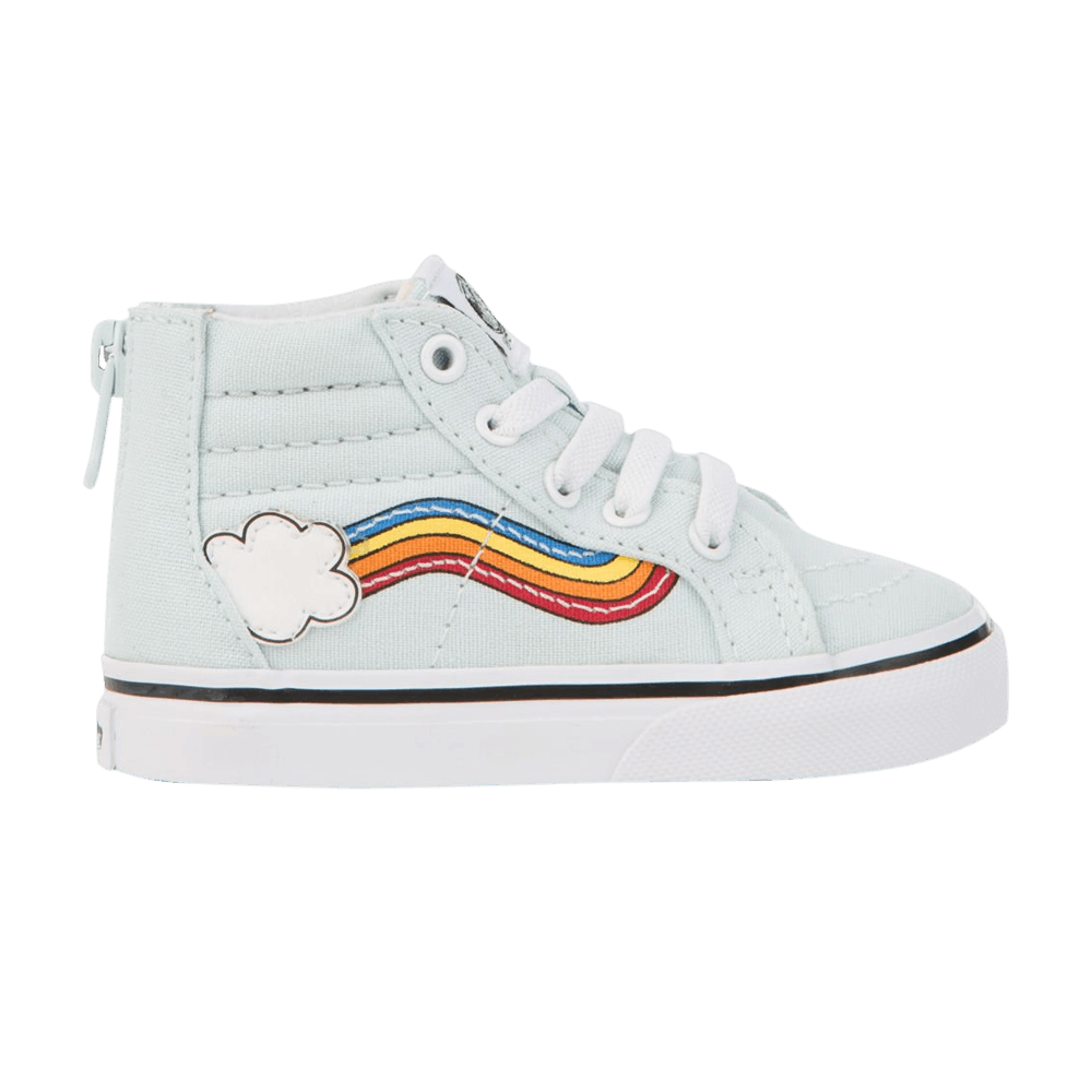 (Infant) Vans Sk8-Hi Zip 'Rainbow Sidestripe' VN0A32R3U4K