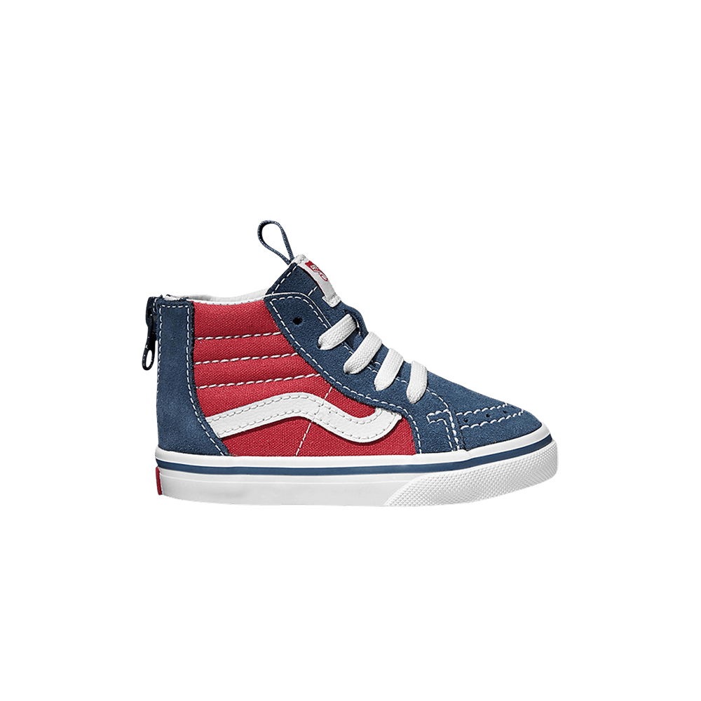 (Infant) Vans Sk8-Hi Zip 'Tri Pop - Vintage Indigo Red' VN0A32R3Q7V