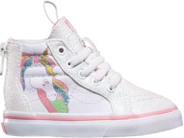 (Infant) Vans Sk8-Hi Zip 'Unicorn - White Glitter' VN0A32R3QR1 (Infant) Vans Sk8-Hi Zip 'Unicorn - White Glitter' VN0A32R3QR1