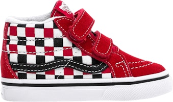 (Infant) Vans Sk8-Mid Reissue V 'Checkerboard - Racing Red' VN0A348JT4T (Infant) Vans Sk8-Mid Reissue V 'Checkerboard - Racing Red' VN0A348JT4T