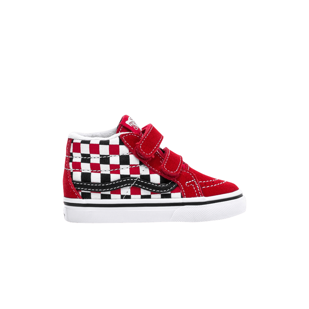 (Infant) Vans Sk8-Mid Reissue V 'Checkerboard - Racing Red' VN0A348JT4T