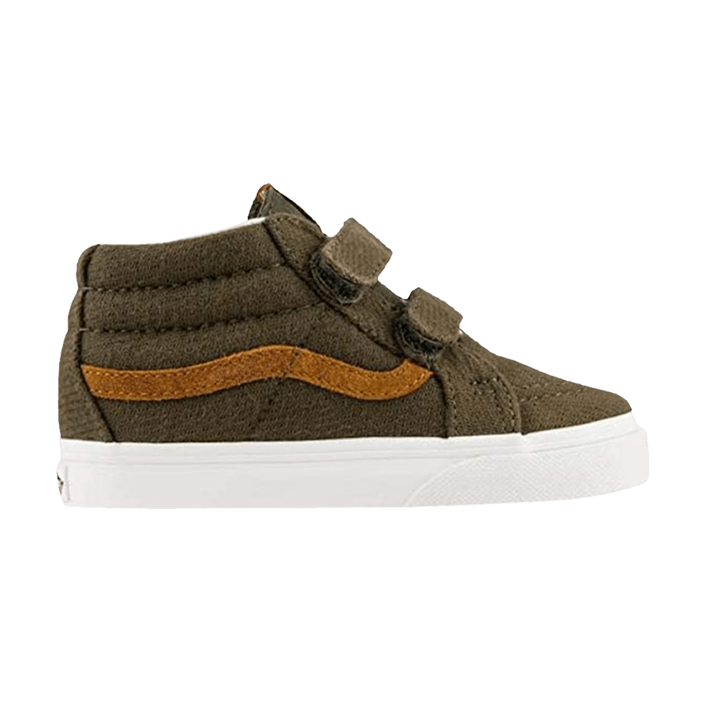 (Infant) Vans Sk8-Mid Reissue V 'Flannel - Dusty Olive' VN0A348JU4N
