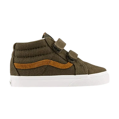 (Infant) Vans Sk8-Mid Reissue V 'Flannel - Dusty Olive'
