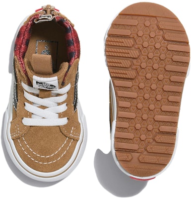 (Toddler) Vans Sk8-Hi Zip MTE-1 'Plaid Brown Black' VN0A5HZ3Y49 Lookbook (Toddler) Vans Sk8-Hi Zip MTE-1 'Plaid Brown Black' VN0A5HZ3Y49