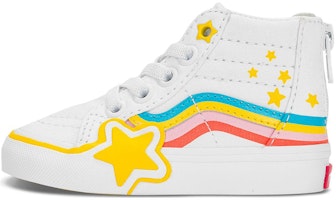 (Toddler) Vans Sk8-Hi Zip Rainbow Star 'White' VN000BVNAHP (Toddler) Vans Sk8-Hi Zip Rainbow Star 'White' VN000BVNAHP