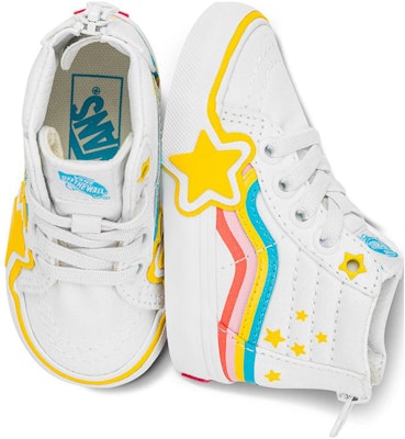 (Toddler) Vans Sk8-Hi Zip Rainbow Star 'White' VN000BVNAHP Shop (Toddler) Vans Sk8-Hi Zip Rainbow Star 'White' VN000BVNAHP