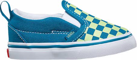 (Infant) Vans Slip-On V 'Checkerboard - Enamel Blue Green' VN0A3488U4V (Infant) Vans Slip-On V 'Checkerboard - Enamel Blue Green' VN0A3488U4V