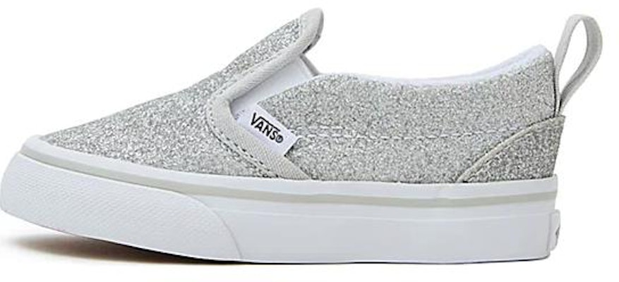 (Infant) Vans Slip-On V 'Glitter - Silver' VN000UBSX1K Buy (Infant) Vans Slip-On V 'Glitter - Silver' VN000UBSX1K