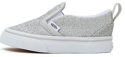 (Infant) Vans Slip-On V 'Glitter - Silver' VN000UBSX1K (Infant) Vans Slip-On V 'Glitter - Silver' VN000UBSX1K