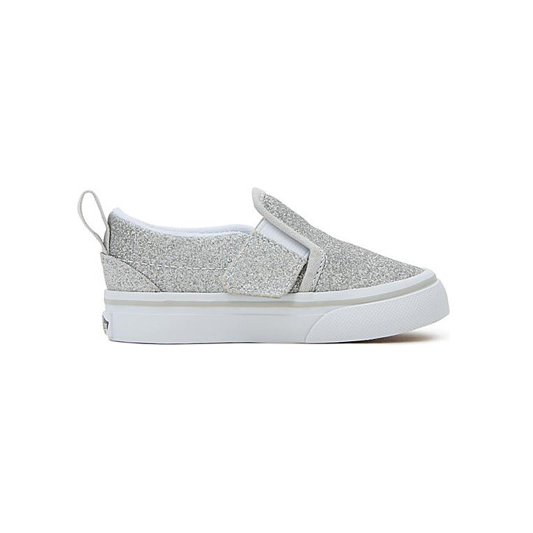 Order (TD) 반스 슬립온 V '글리터 실버' (Vans Slip-On V 'Glitter Silver') VN000UBSX1K