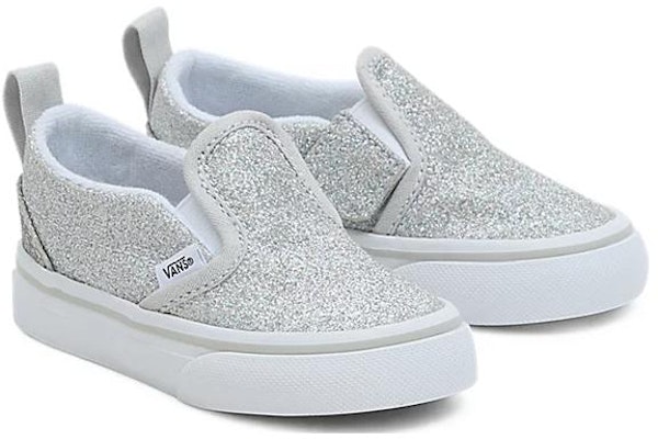 (TD) 반스 슬립온 V '글리터 실버' (Vans Slip-On V 'Glitter Silver') VN000UBSX1K Lookbook (TD) 반스 슬립온 V '글리터 실버' (Vans Slip-On V 'Glitter Silver') VN000UBSX1K