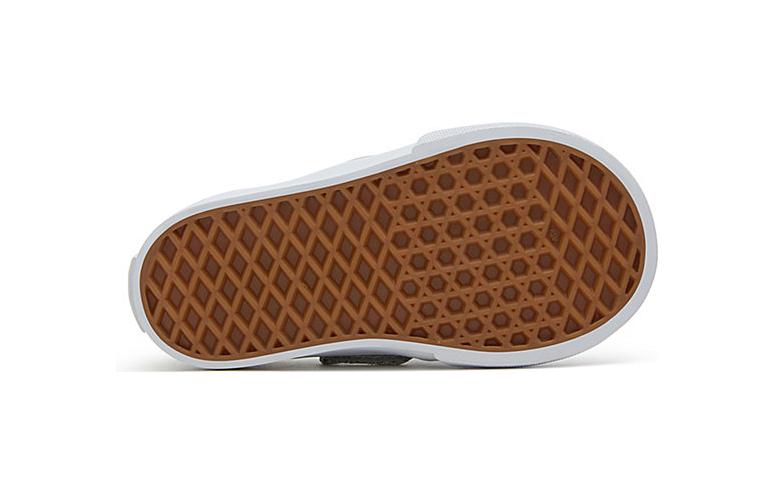 Shop (TD) 반스 슬립온 V '글리터 실버' (Vans Slip-On V 'Glitter Silver') VN000UBSX1K