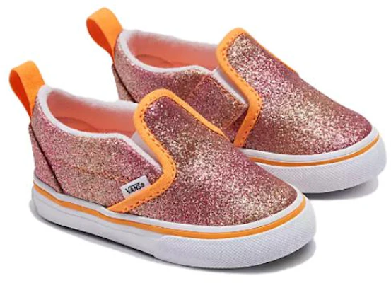 (Infant) Vans Slip-On V 'Glitter - Sunrise' VN000UBSBS5 Order (Infant) Vans Slip-On V 'Glitter - Sunrise' VN000UBSBS5