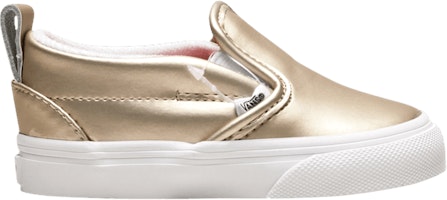 (Infant) Vans Slip-On V 'Muted Metallic - Gold' VN0A3488Q8E (Infant) Vans Slip-On V 'Muted Metallic - Gold' VN0A3488Q8E