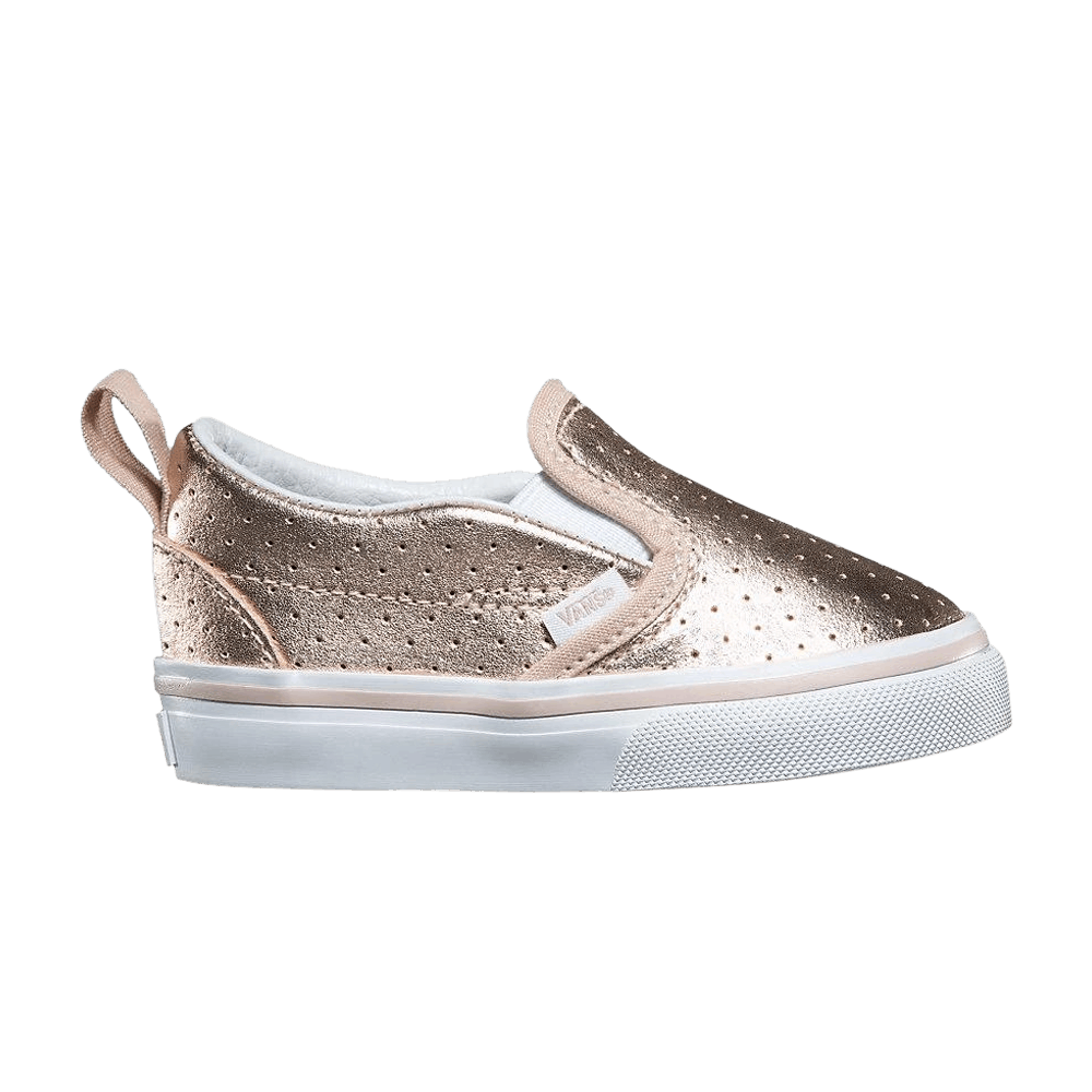 (Infant) Vans Slip-On V &#x27;Perf Leather - Rose Gold&#x27; VN0A3488OR0