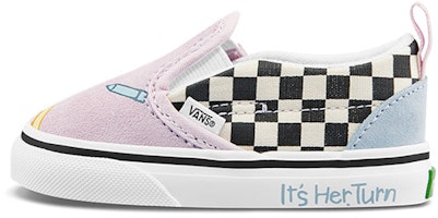 (Toddler) Vans Slip-On Sneakers Pink/Blue VN000UBS89C (Toddler) Vans Slip-On Sneakers Pink/Blue VN000UBS89C